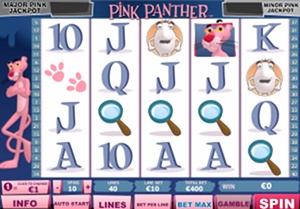 Winnerin letkeä Pink Panther -hedelmäpeli